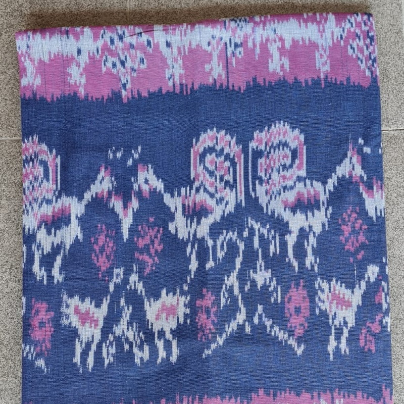 IKAT BIRU DONGKER /PINK TIPIS